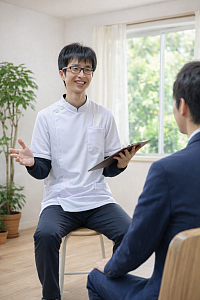 うめまつ整骨院院長のカウンセリング